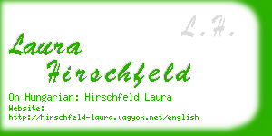 laura hirschfeld business card